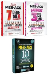Pegem + İndeks 2025 MEB-AGS 10+10 Deneme 3 lü Set Pegem + İndeks Akademi Yayınları