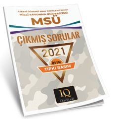 IQ Yayınları MSÜ 2021 Çıkmış Sorular Tıpkı Basım IQ Yayınları