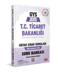 Data 2025 GYS Ticaret Bakanlığı Ortak Konular Soru Bankası Görevde Yükselme Data Yayınları