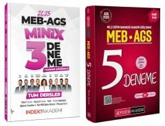 Pegem + İndeks 2025 MEB-AGS 5+3 Deneme 2 li Set Pegem + İndeks Akademi Yayınları