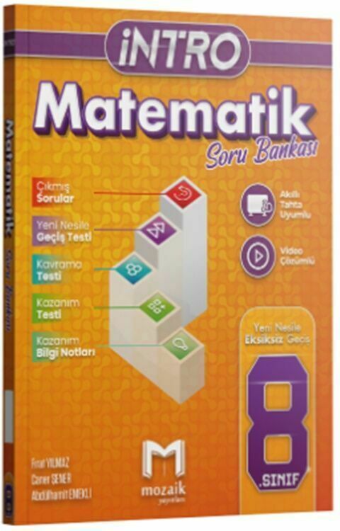 Mozaik 8. Sınıf Matematik İntro Soru Bankası Mozaik Yayınları