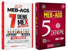 Pegem + İndeks 2025 MEB-AGS 5+7 Deneme 2 li Set Pegem + İndeks Akademi Yayınları