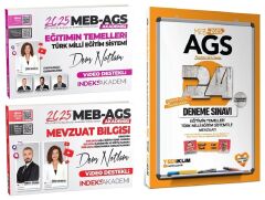 Yediiklim + İndeks 2025 MEB-AGS Eğitimin Temelleri + Mevzuat Ders Notları + 24 Deneme 3 lü Set