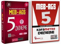 Pegem + Hoca Kafası 2025 MEB-AGS 5+5 Deneme 2 li Set Pegem Akademi + Hoca Kafası Yayınları