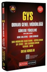 Pegem 2025 GYS Orman Genel Müdürlüğü Ortak Konular Konu Anlatımlı Soru Bankası Görevde Yükselme Pegem Yayınları
