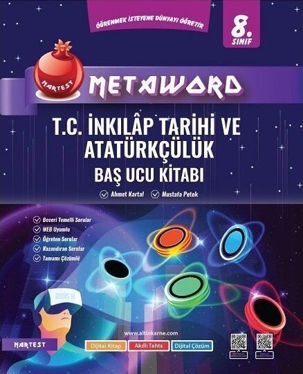 Nartest Yayınları 8. Sınıf T.C İnkılap Tarihi ve Atatürkçülük Metaword Baş Ucu Kitabı
