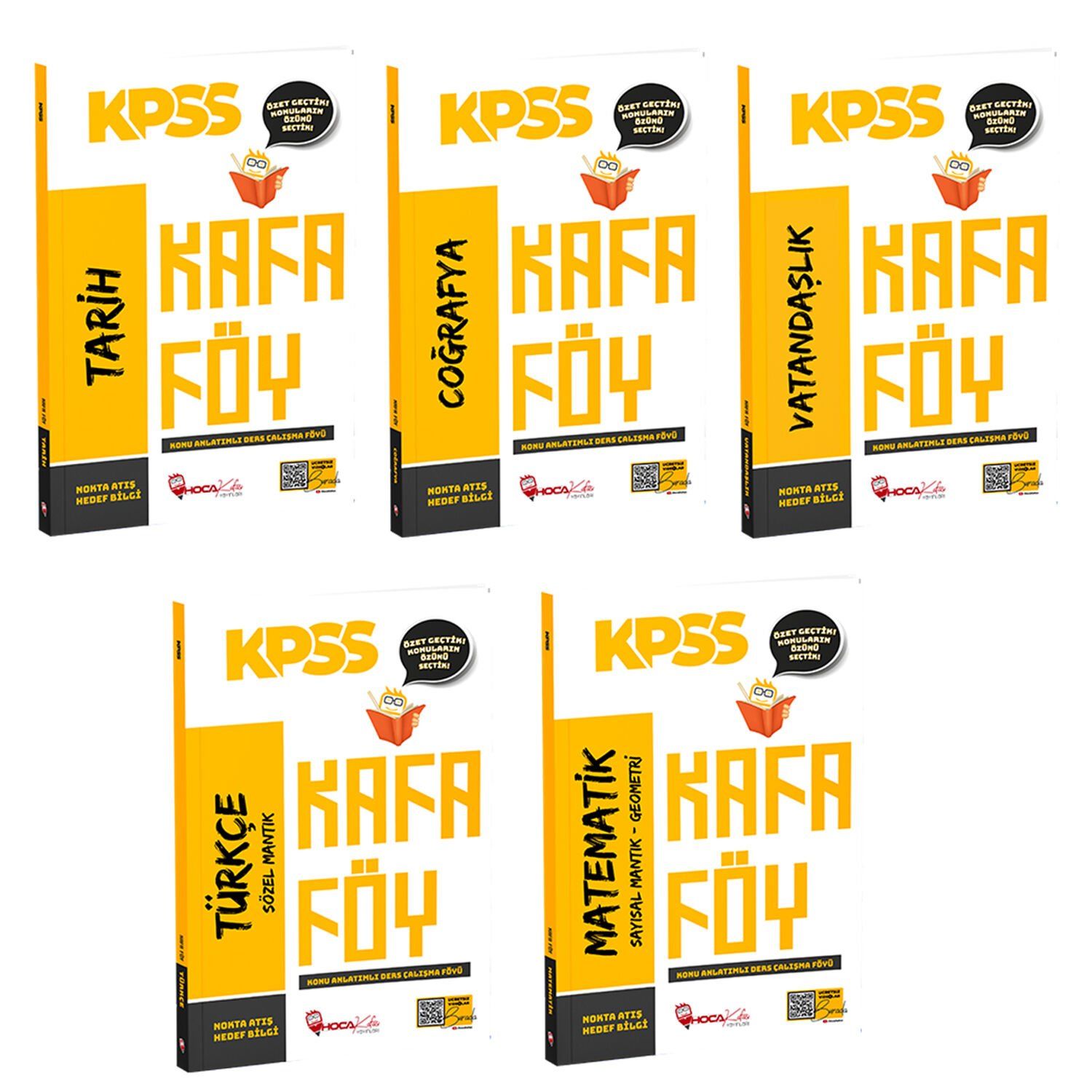 Hoca Kafası KPSS Genel Yetenek Genel Kültür Konu Anlatımlı Kafa Föy 5 li Set Hoca Kafası Yayınları