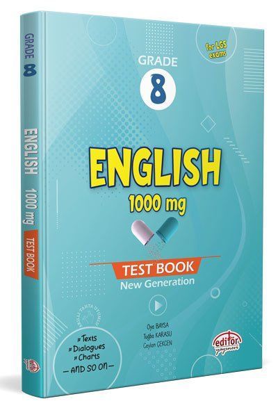 Editör Yayınevi Grade 8 English 1000 Mg Test Book