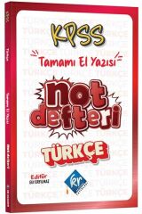 KR Akademi KPSS Türkçe Konu Anlatımlı Not Defteri