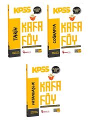 Hoca Kafası KPSS Tarih+Coğrafya+Vatandaşlık Konu Anlatımlı Kafa Föy 3 lü Set Hoca Kafası Yayınları