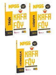 Hoca Kafası KPSS Tarih+Coğrafya+Vatandaşlık Konu Anlatımlı Kafa Föy 3 lü Set Hoca Kafası Yayınları