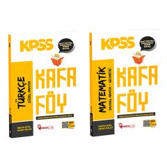 Hoca Kafası KPSS Türkçe+Matematik Konu Anlatımlı Kafa Föy 2 li Set Hoca Kafası Yayınları