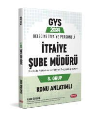 Data 2024 GYS Belediye İtfaiye Şube Müdürü 8. Grup Konu Anlatımlı Görevde Yükselme Data Yayınları