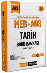 Pegem 2025 MEB-AGS Tarih Soru Bankası Çözümlü Pegem Akademi Yayınları