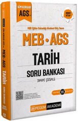 Pegem 2025 MEB-AGS Tarih Soru Bankası Çözümlü Pegem Akademi Yayınları