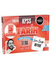 Dizgi Kitap 2024 KPSS Tarih 5 Günde Soru Cevap Defteri