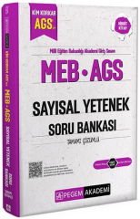 Pegem 2025 MEB-AGS Sayısal Yetenek Soru Bankası Çözümlü Pegem Akademi Yayınları