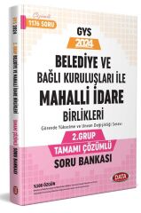 Data Yayınları Belediye ve Bağlı Kuruluşları İle Mahalli İdare Birlikleri 2. Grup Tamamı Çözümlü Soru Bankası