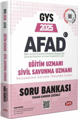 Data Yayınları 2025 GYS AFAD Eğitim Uzmanı Sivil Savunma Uzmanı Soru Bankası