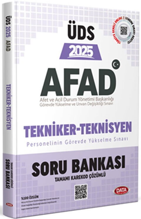 Data Yayınları 2025 ÜDS AFAD Tekniker Teknisyen Soru Bankası