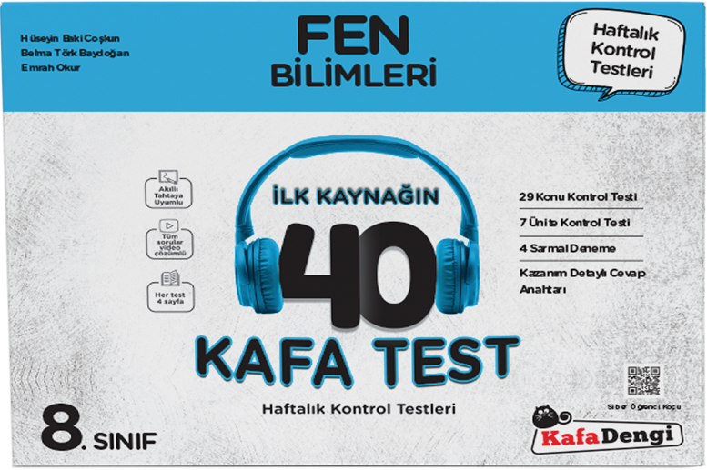 Kafa Dengi Yayınları 8. Sınıf Fen Bilimleri İlk Kaynağın 40 Kafa Test