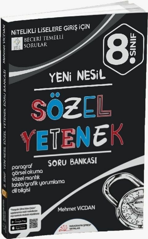 Paragrafın Şifresi Yayınları 8. Sınıf Yeni Nesil Sözel Yetenek Soru Bankası