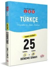 Editör Yayınevi LGS Türkçe 5 Sarmal + 20 Karma 25 Deneme Sınavı