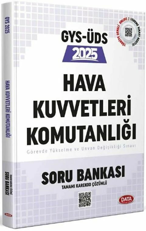 Data Yayınları 2025 GYS ÜDS Hava Kuvvetleri Komutanlığı Soru Bankası