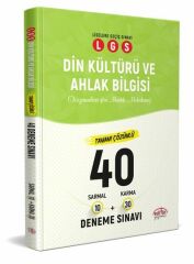 Editör Yayınevi LGS Din Kültürü ve Ahlak Bilgisi 10 Sarmal + 30 Karma 40 Deneme Sınavı