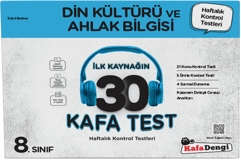 Kafa Dengi Yayınları 8. Sınıf Din Kültürü ve Ahlak Bilgisi İlk Kaynağın 30 Kafa Test