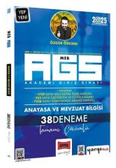 Yargı 2025 MEB-AGS Anayasa ve Mevzuat Bilgisi 38 Deneme Çözümlü - Özgür Özkınık Yargı Yayınları