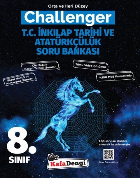 Kafa Dengi Yayınları 8. Sınıf LGS Challenger T.C. İnkılap Tarihi ve Atatürkçülük Soru Bankası