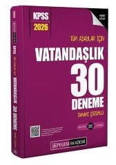 Pegem 2026 KPSS Vatandaşlık 30 Deneme Çözümlü Pegem Akademi Yayınları