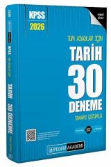 Pegem 2026 KPSS Tarih 30 Deneme Çözümlü Pegem Akademi Yayınları