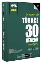 Pegem 2026 KPSS Türkçe 30 Deneme Çözümlü Pegem Akademi Yayınları