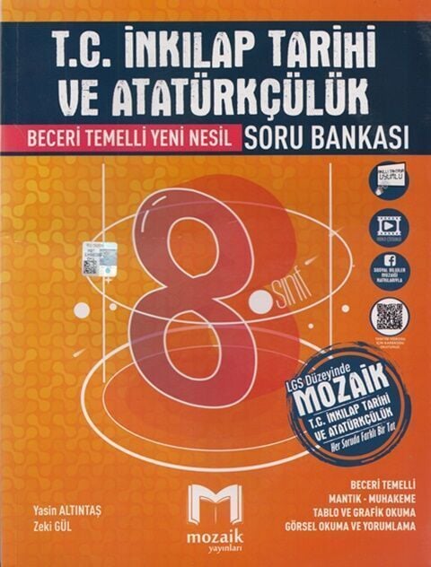 Mozaik Yayınları 8. Sınıf LGS T.C. İnkılap Tarihi ve Atatürkçülük Soru Bankası