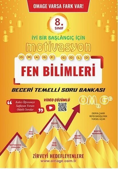 Omage Yayınları 8. Sınıf Omage Motivasyon Fen Bilimleri Soru Bankası