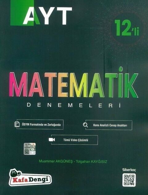 Kafa Dengi Yayınları AYT Matematik 12 li Deneme