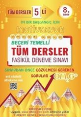 Omage Yayınları 8. Sınıf Tüm Dersler Motivasyon 5 li Fasikül Deneme Sınavı