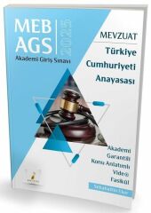 Pelikan 2025 MEB-AGS Mevzuat Bilgisi Türkiye Cumhuriyeti Anayasası Konu Anlatımlı Video Fasikül - Sebahattin Eker Pelikan Yayınları