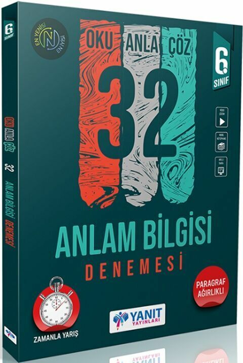 Yanıt 6. Sınıf Anlam Bilgisi Oku Anla Çöz 32 Deneme Video Çözümlü Yanıt Yayınları