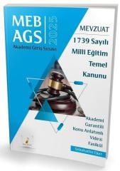 Pelikan 2025 MEB-AGS Mevzuat Bilgisi 1739 Sayılı Milli Eğitim Temel Kanunu Konu Anlatımlı Video Fasikül - Sebahattin Eker Pelikan Yayınları