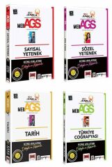 Yargı 2025 MEB-AGS Sözel + Sayısal Yetenek + Tarih + Türkiye Coğrafyası Konu Anlatımı 4 lü Set