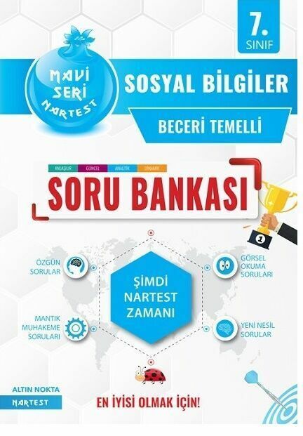Nartest 7. Sınıf Mavi Sosyal Bilgiler Soru Bankası