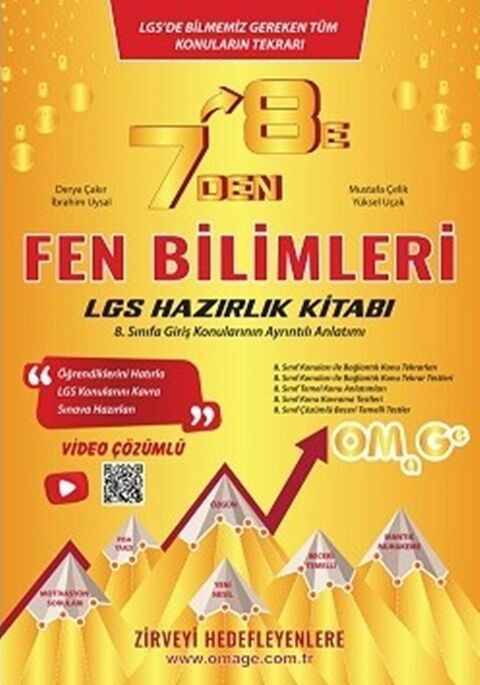 Omage Yayınları 7 den 8 e LGS Fen Bilimleri Hazırlık Kitabı
