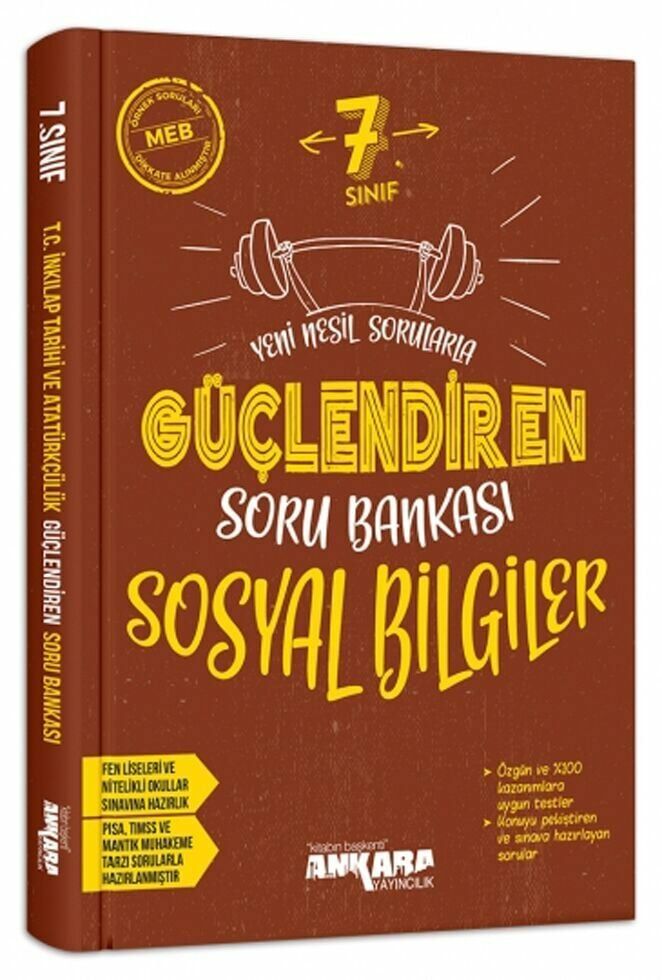 Ankara Yayıncılık 7. Sınıf Sosyal Bilgiler Güçlendiren Soru Bankası