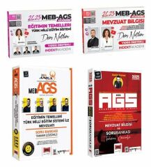 Yargı + İndeks 2025 MEB-AGS Mevzuat Bilgisi + Eğitimin Temelleri ve Türk Milli Ders + Soru 4 lü Set