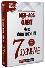Pegem 2025 ÖABT MEB-AGS Fizik Öğretmenliği 7 Deneme Çözümlü Pegem Akademi Yayınları