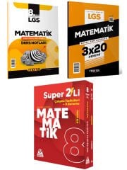 Marka Yayınları 2025 LGS Matematik Ders Notları + Deneme ve Örnek LGS Matematik Süper 2li Set