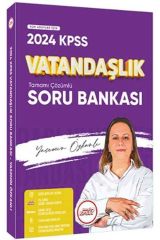 2024 KPSS Vatandaşlık Tamamı Çözümlü Soru Bankası PDF Ders Notu ve Uzaktan Eğitim Hediyeli Hangi KPSS Yayınları